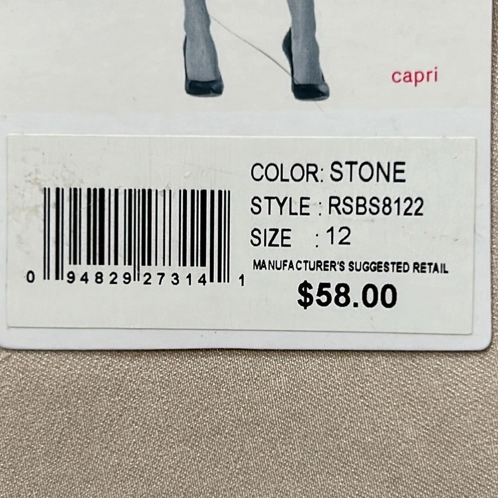 NEW Rafaella Light Tan Capris - Picture 3 of 7